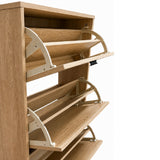 Scarpiera Orione Rovere 4 Cassetti 60x24x130 Cm