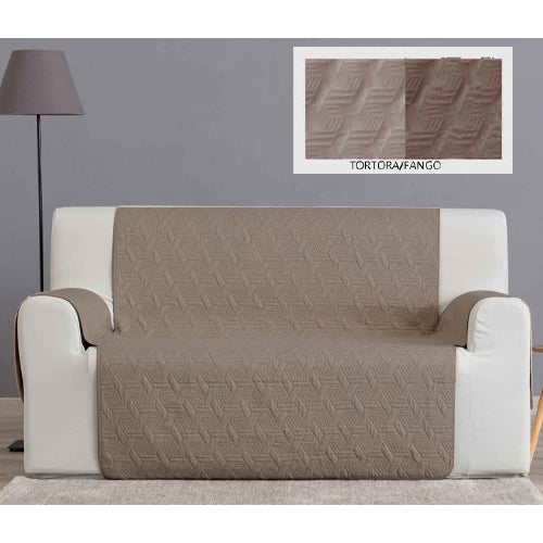 Copridivano Cloe 2 Posti Tortota Fango