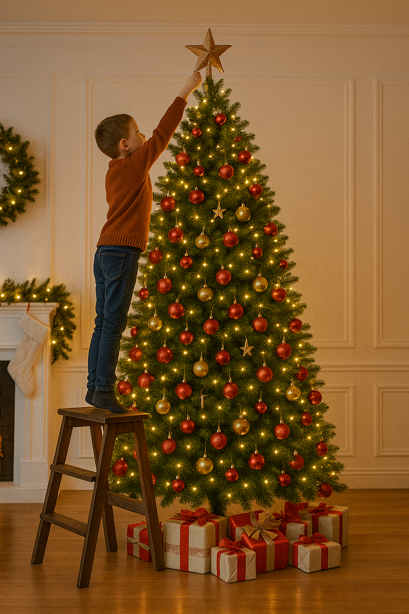 Albero di Natale Artificiale Meribel 240 cm Verde