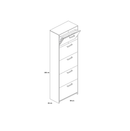 SCARPIERA LOTO 5 ANTE 20 Paia BIANCA