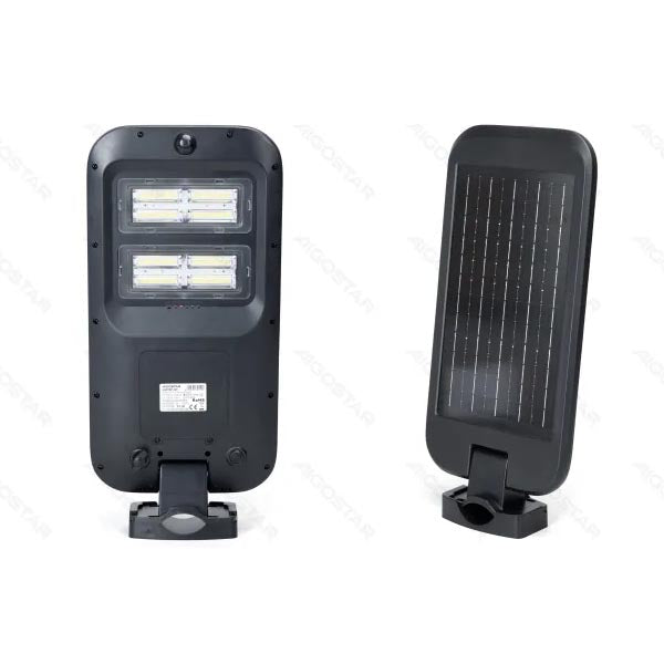 Lampione Solare Con Telecomando 180w 6500k Nero