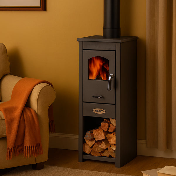 Stufa A Legna 5-7kw Andalo-Berna Nera