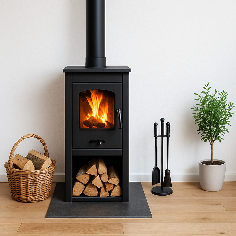 Stufa A Legna 5-7kw Andalo Nera