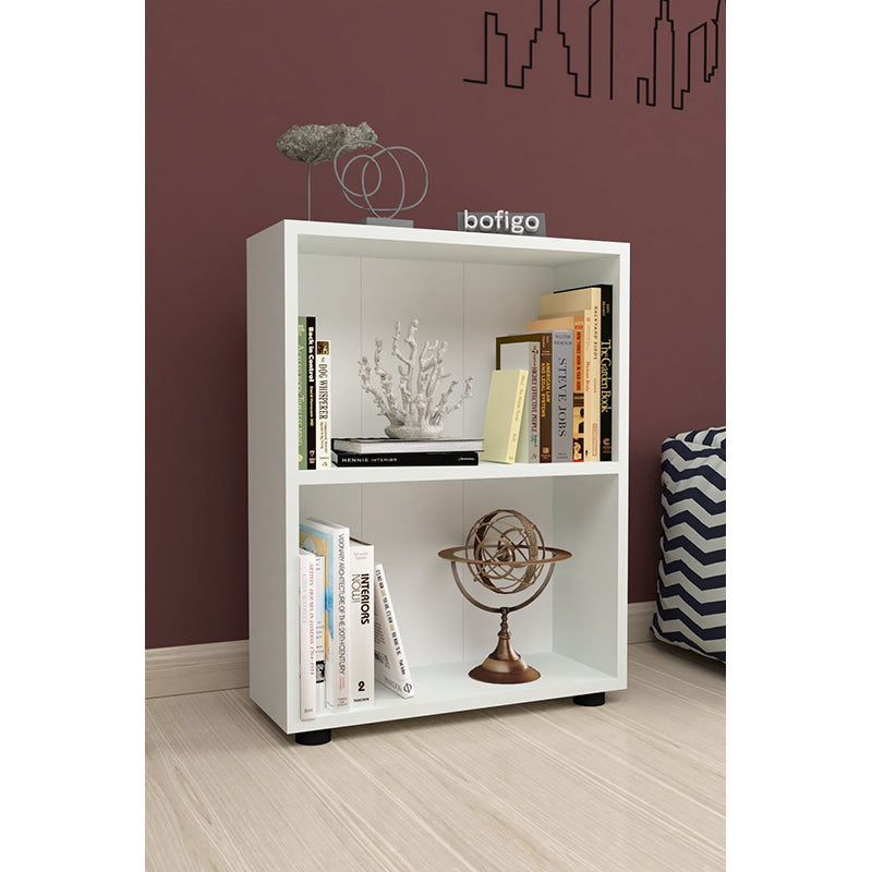 immagine-1-bofigo-libreria-2-ripiani-moderna-colore-bianca-ean-8683456002051