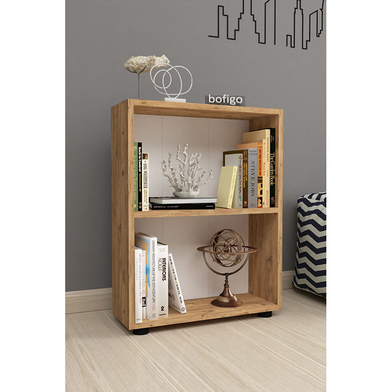 immagine-1-bofigo-libreria-2-ripiani-moderna-colore-pino-ean-8683456002068