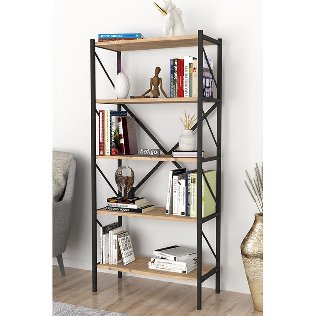 immagine-1-bofigo-libreria-metal-5-ripiani-colore-pino-66x34h160-cm-ean-8683456002730