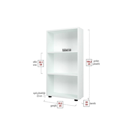 immagine-2-bofigo-libreria-3-ripiani-moderna-colore-bianca-ean-8683456008961