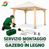 Montaggio gazebo legno
