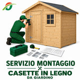 Montaggio casetta legno giardino