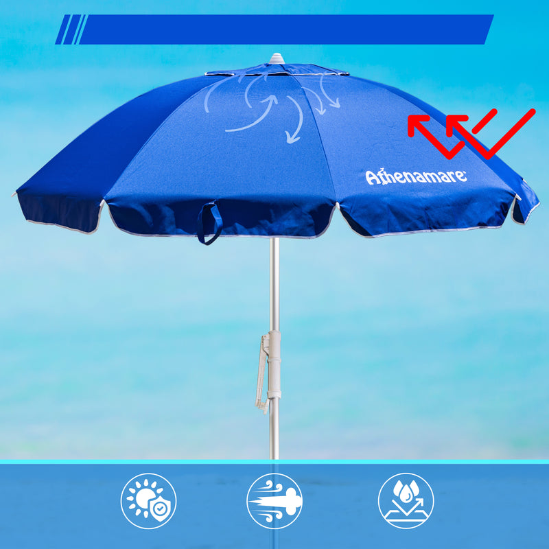 nbr ombrellone da spiaggia athenamare blu ean 9972015101762