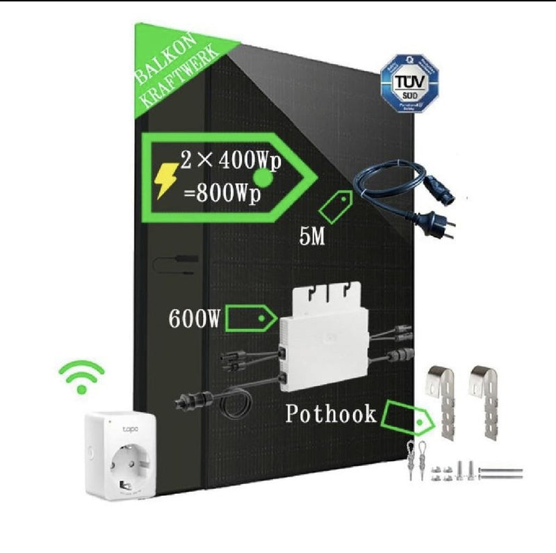 envertech fotovoltaico kit da balcone 560wx1pc 800w ean 9972015119521