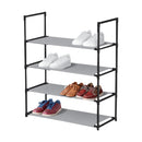 aneta scarpiera in metallo e tnt 4 ripiani 60x44x28cm ean 9972016224163