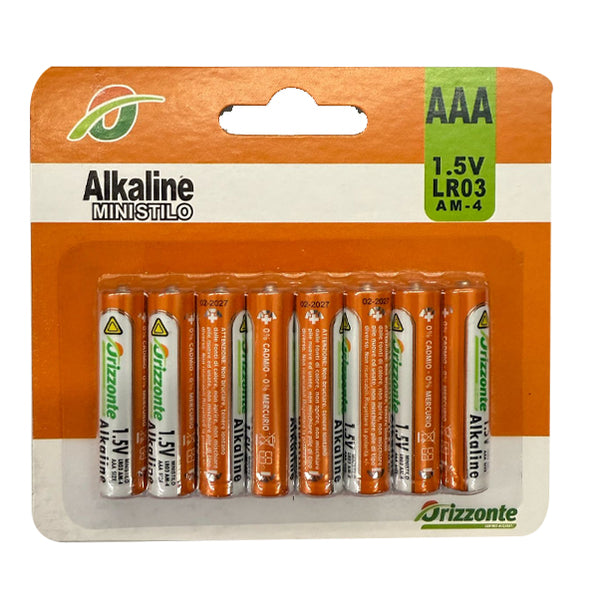 mirada set 8 batterie alkaline ministilo da 1 5v ean 9972016302083