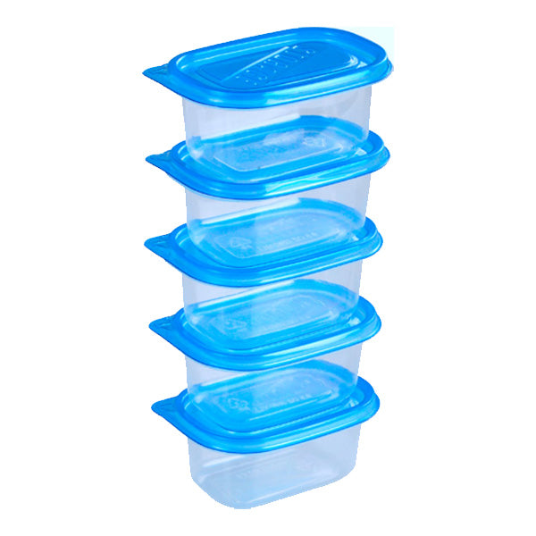 Contenitori Alimenti Rettangolare 5 Pezzi 280 Ml