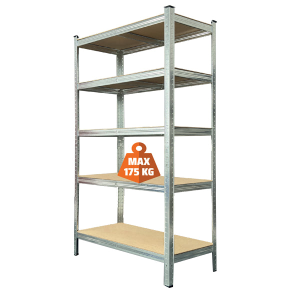 aneta scaffale franco 5 ripiani mdf 90x40x180 cm ean 9972016447210