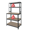 aneta banco lavoro con ripiano metallomdf 100x60x180 cm ean 9972016447241