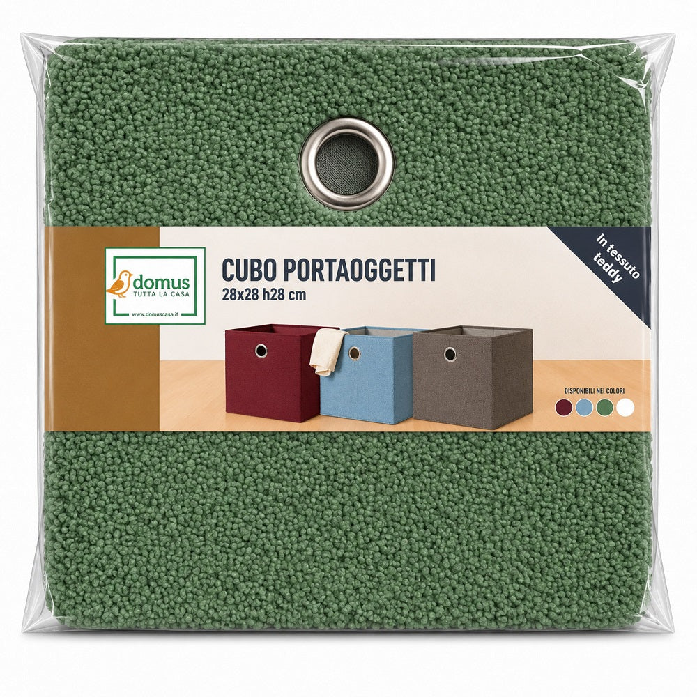 Scatola Portaoggetti Bouclé 28X28XH.28 cm