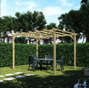 nbr pergola in legno impregnato 3x4m ean 9972016528230