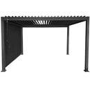 mirada tenda laterale per pergola sanybel nero 3m ean 9972016777065