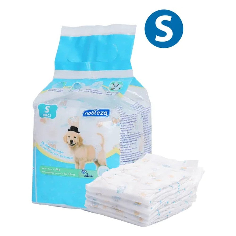 Pannolini a fascia per cani maschi 10 pz TG. S