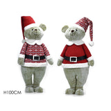 ORSO NATALIZIO H100CM 2 ASSORTITI