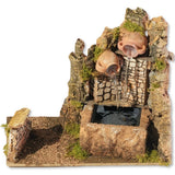 Fontana per presepe con pompa 20x14x18 cm