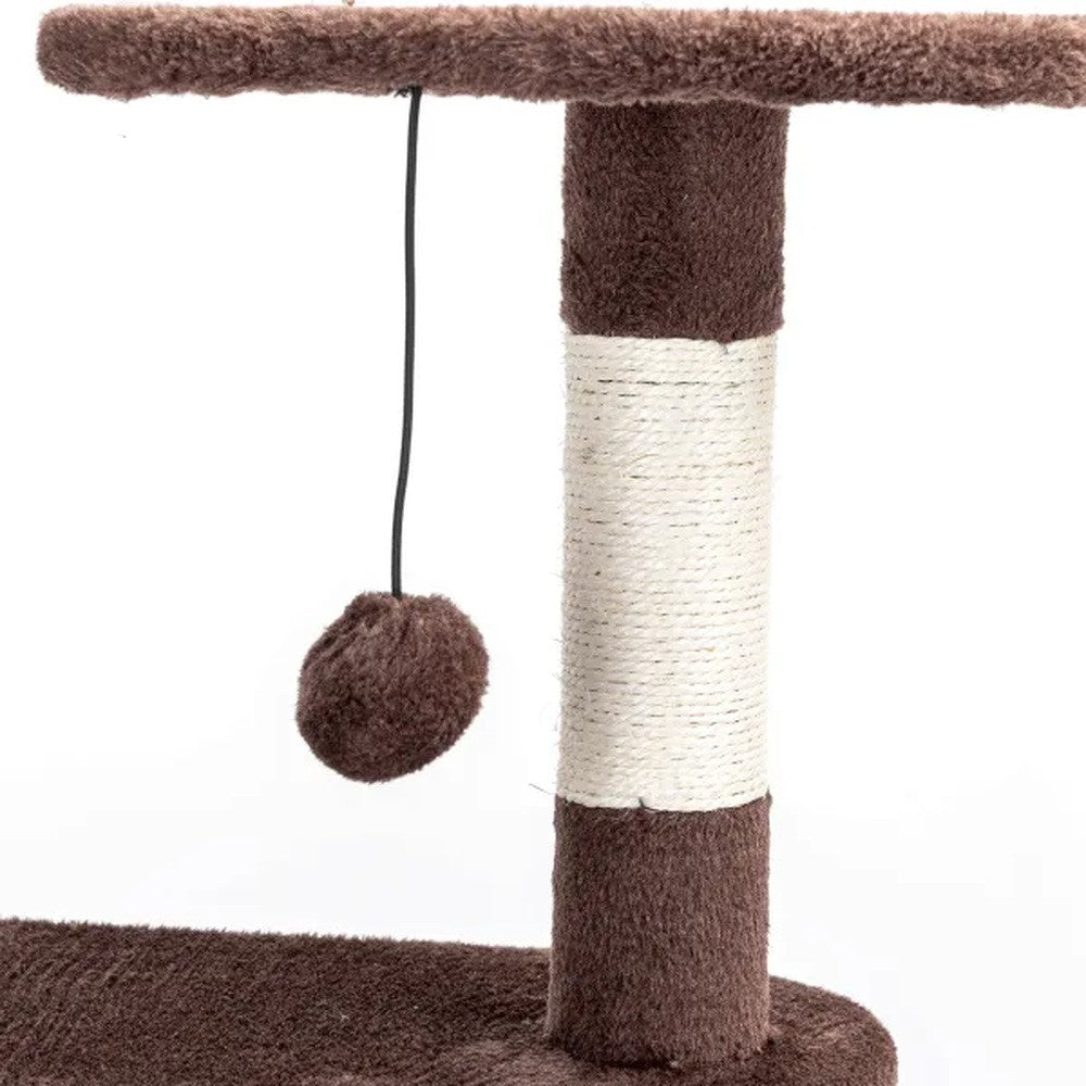 Tiragraffi marrone per gatti 48x41x64 cm - immagine 5