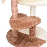Tiragraffi marrone a cuore per gatti 60x50x75 cm - immagine 4