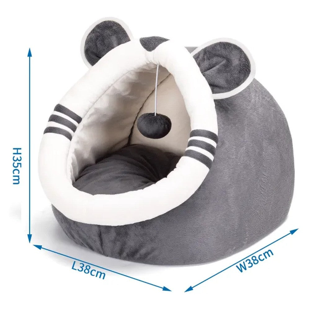 Cuccia per gatti con pallina  38x38x35 cm