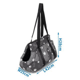 Borsa trasportino imbottita nera  42x25x28 cm