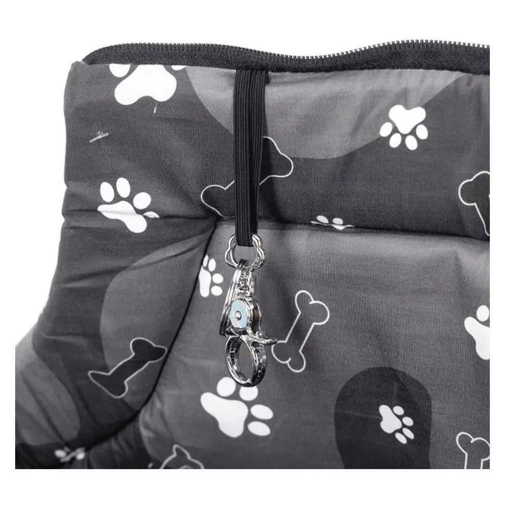 Borsa trasportino imbottita nera  42x25x28 cm - immagine 3