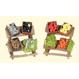 Banco Frutta/Pesce per presepe 8X7 cm Assortito