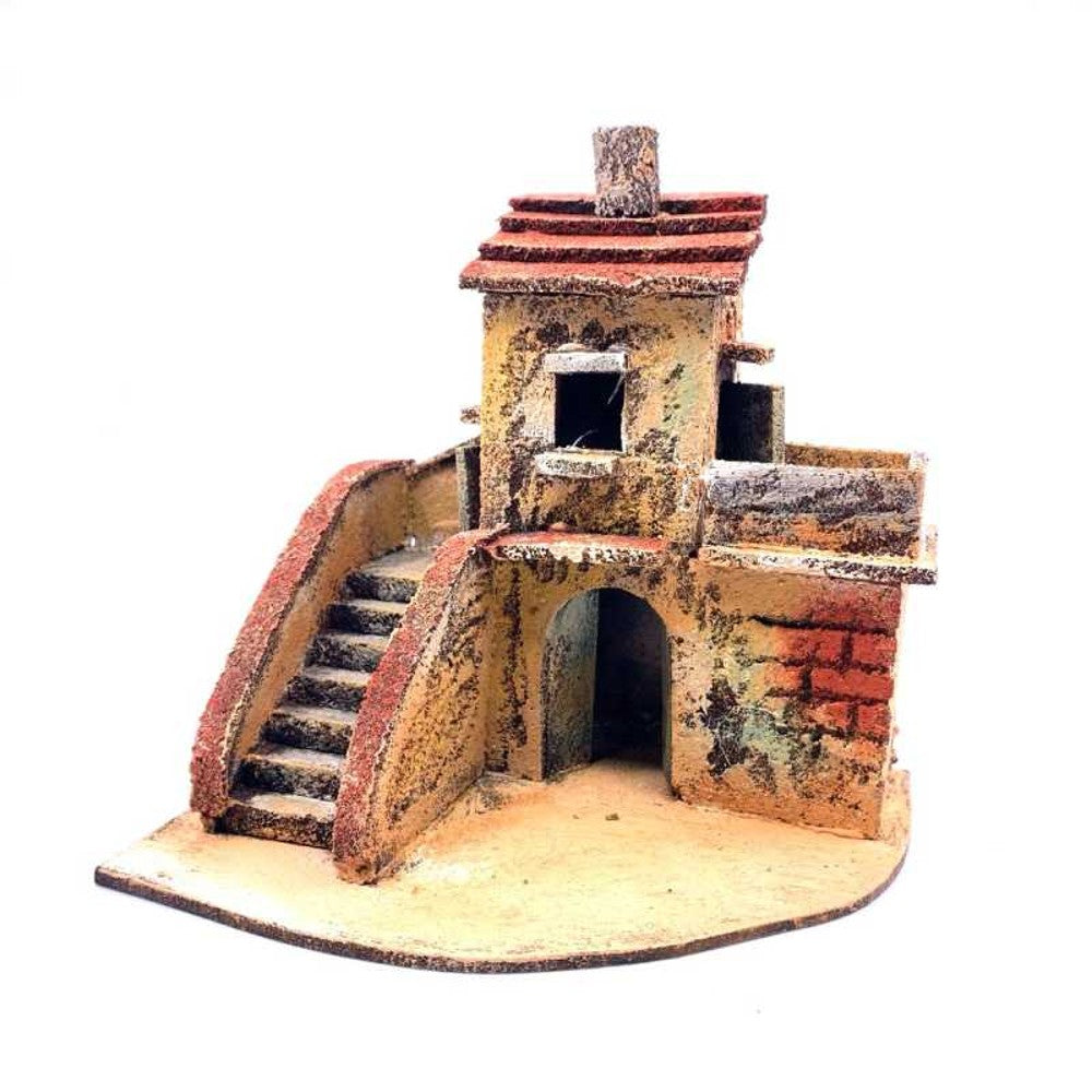 Casa per presepe singola 14x10x16 cm - immagine 2