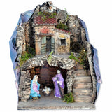 Presepe con luci e Natività 26x19x34 cm