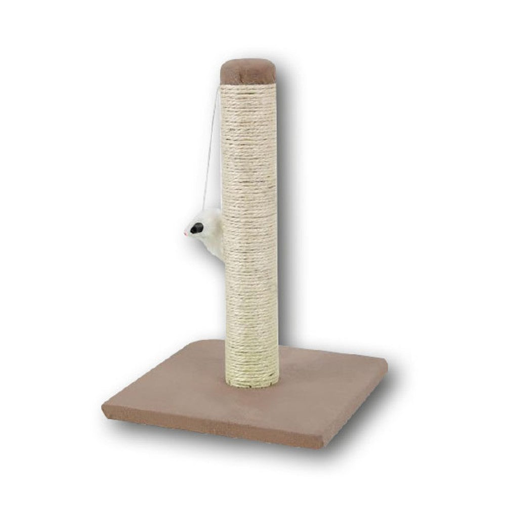 Tiragraffi in sisal marrone per gatti 25x25x35 cm