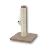 Tiragraffi in sisal marrone per gatti 25x25x35 cm