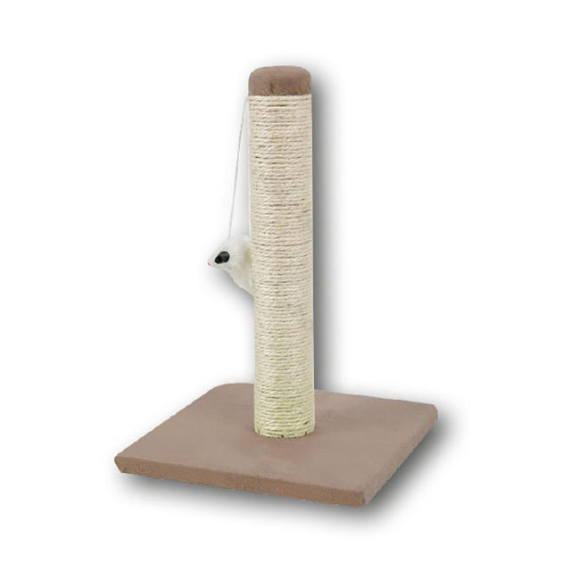 Tiragraffi in sisal marrone per gatti 25x25x35 cm