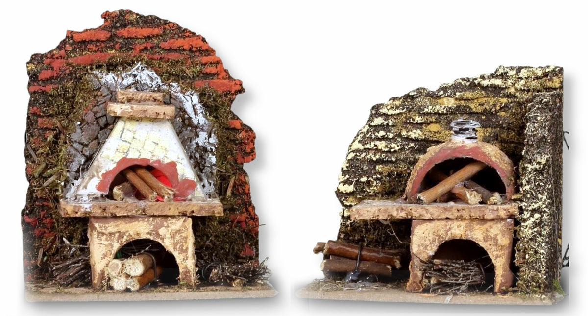 Forno con 1 led rosso tremolante 10x6x9,5/12 cm Assortito