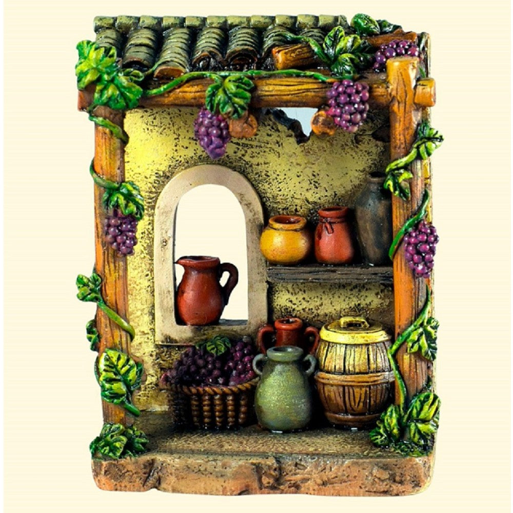 Bottega osteria per presepe 8x5x10 cm