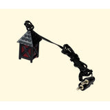 Lanterna in plast con luce rossa 1,5x1,5x2,5 cm 3,5 V+ spina