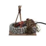 Fuoco con lampada effetto fiamma per presepe - immagine 2