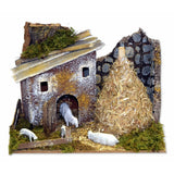 Recinto con pecore per presepe 20x14x14 cm