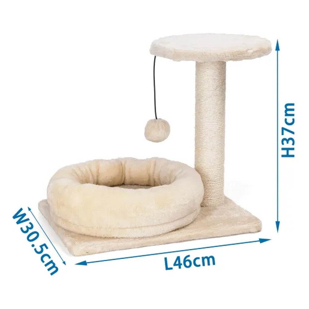 Tiragraffi con cuccia per gatti 46x30,5x37 cm