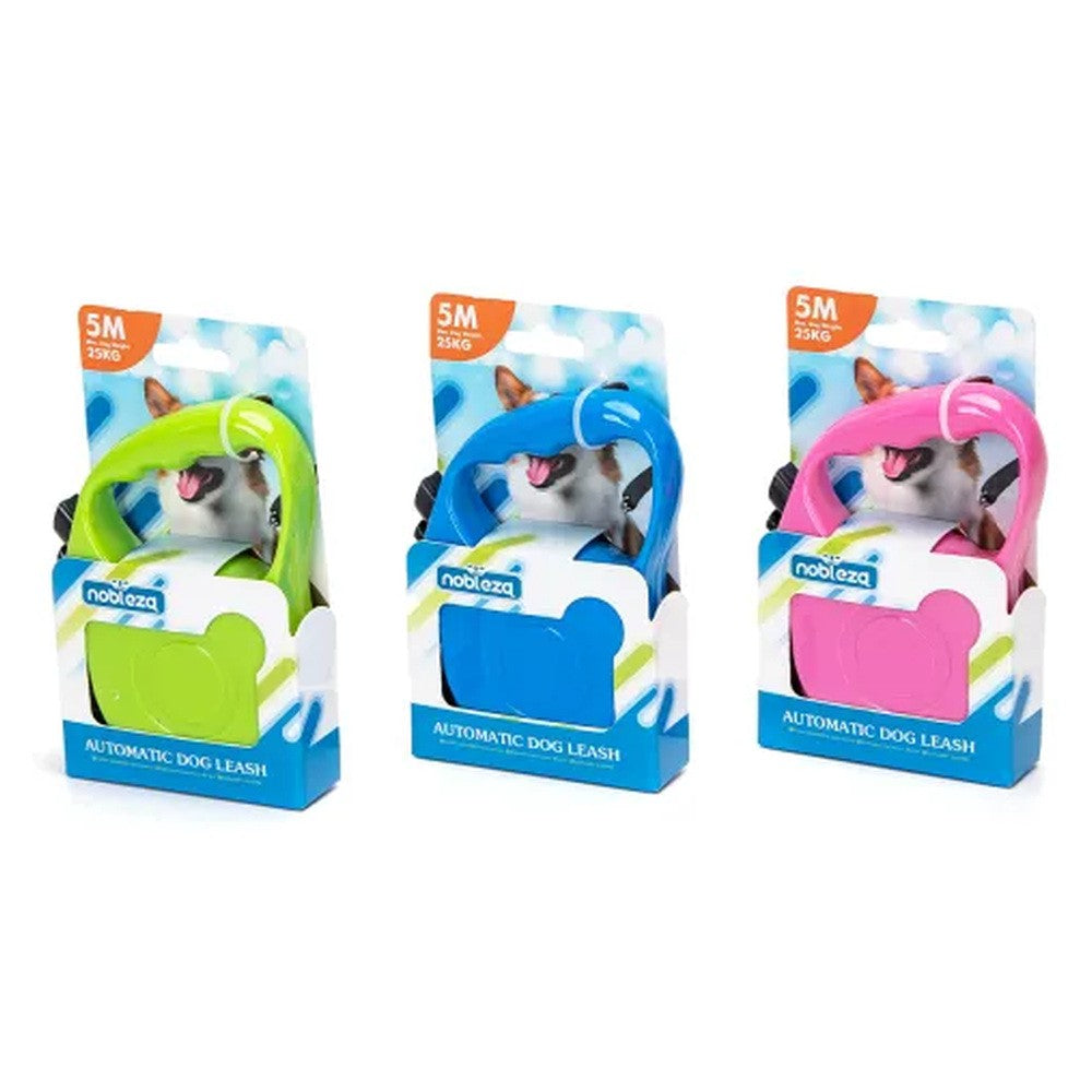 Guinzaglio retrattile per cani colori assortiti 5 mt - immagine 3