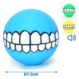 Pallina in vinile con denti per cani D.7,5 cm
