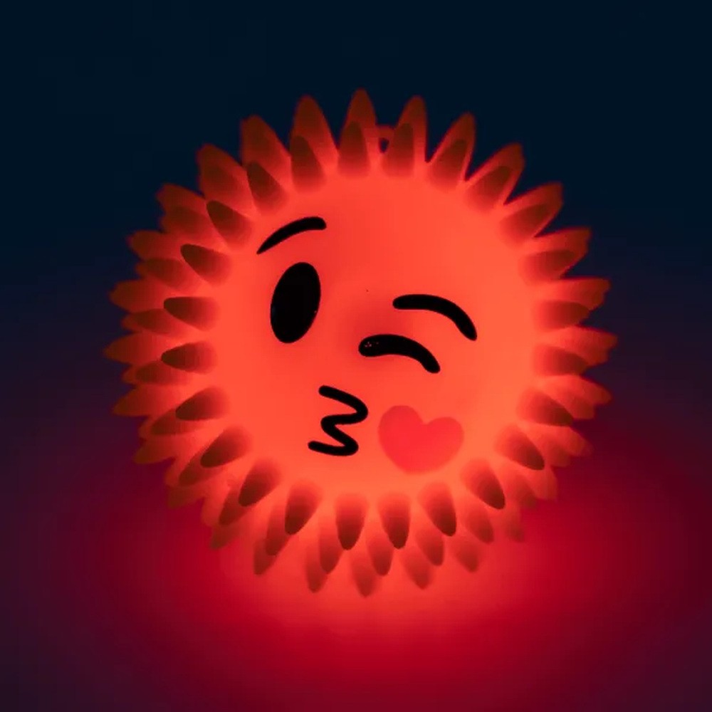 Pallina con punte e luci LED per cani  Ø 7 cm - immagine 5