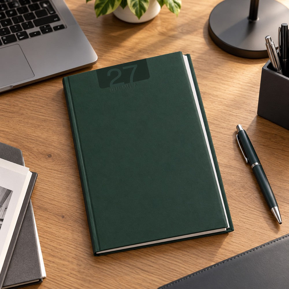 Agenda Settimanale 2027 17x24 cm Delta Verde Scuro - immagine 2