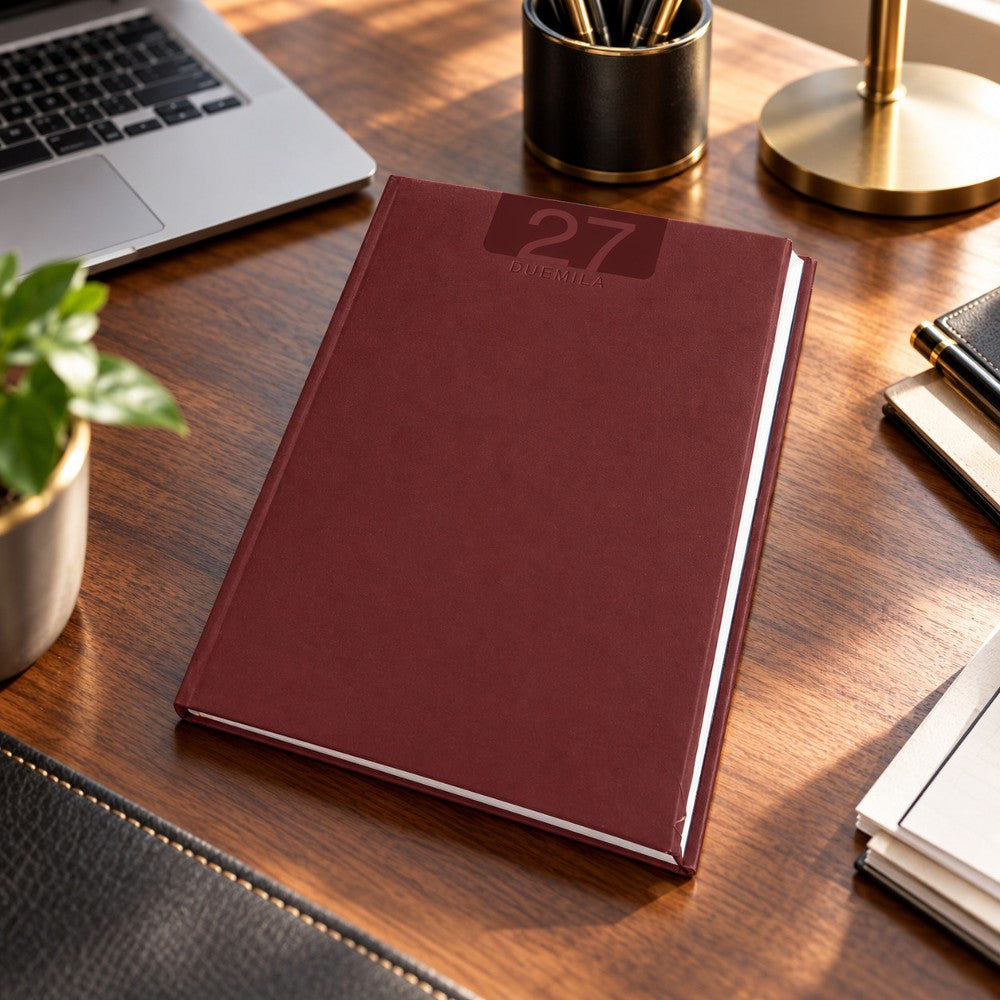 Agenda Settimanale 2027 17x24 cm Delta Bordeaux - immagine 2