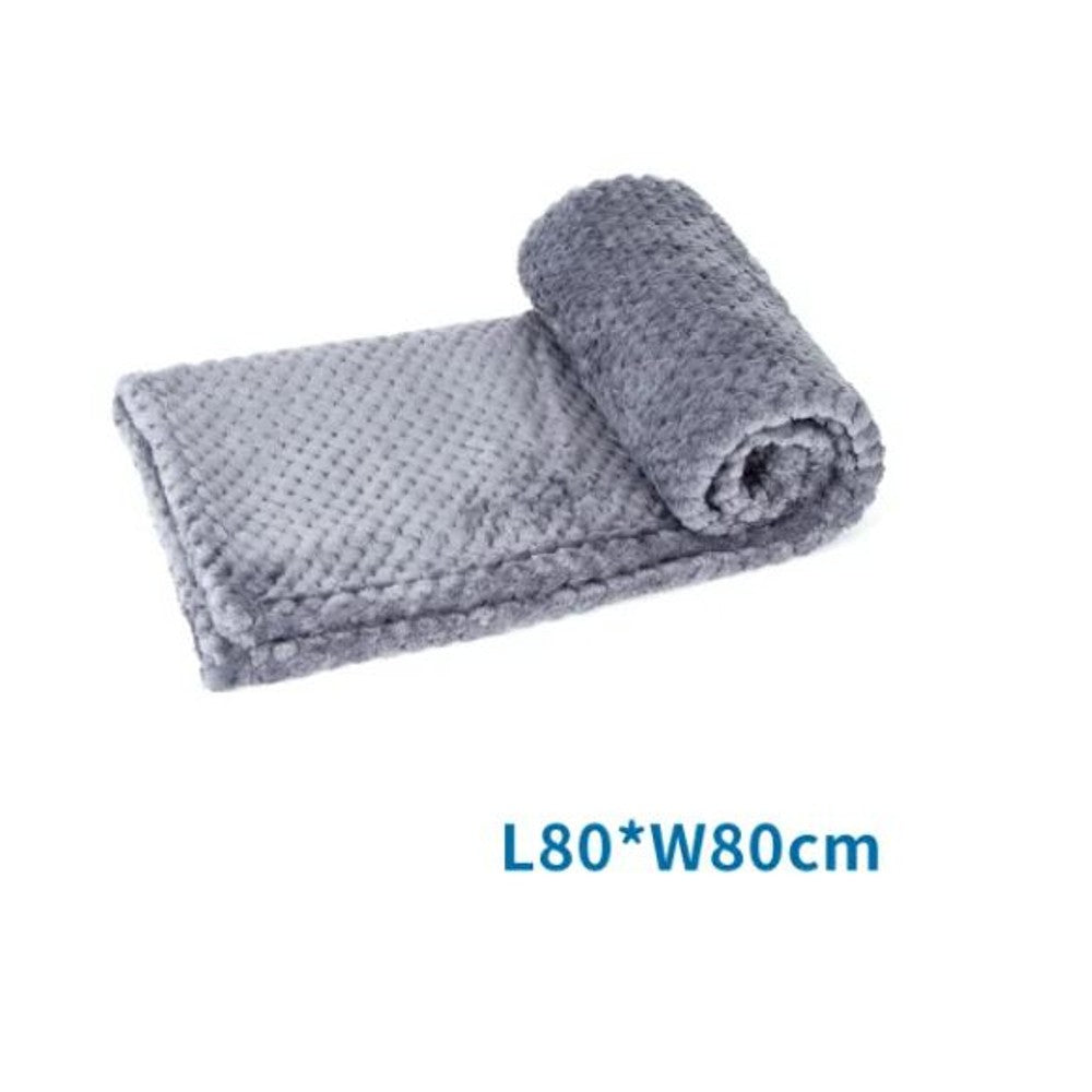 Coperta in flanella grigia per animali  80x80 cm