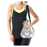 Borsa trasportino imbottita in pile grigia  42x25x28 cm - immagine 4